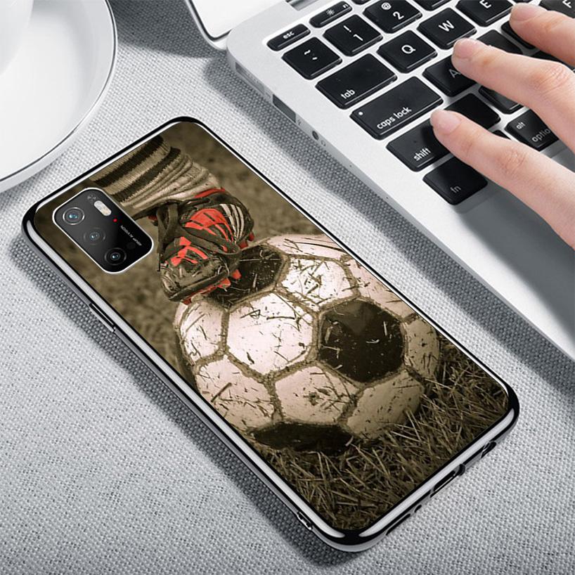 Football Soccer Ball Design Phone Case For Xiaomi Poco X7 X6 X5 Pro F7 Ultra Redmi 15C 15 13C 13 12C 12 10 10A 10C 9 9A 9C 9T Co