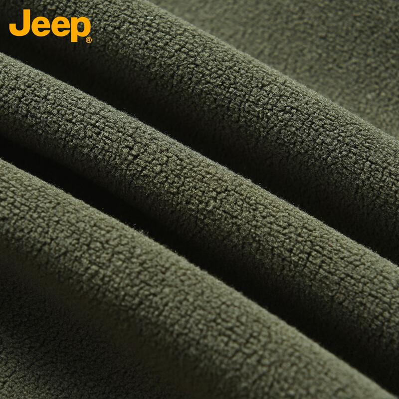 Jeep Men's Stand-Collar Full-Zip Fleece Jacket