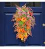 Fall Wreaths For Front Door, Artificial Leaf Pumpkin Berry Wreath For Wreath Indoor Outdoor Decorations