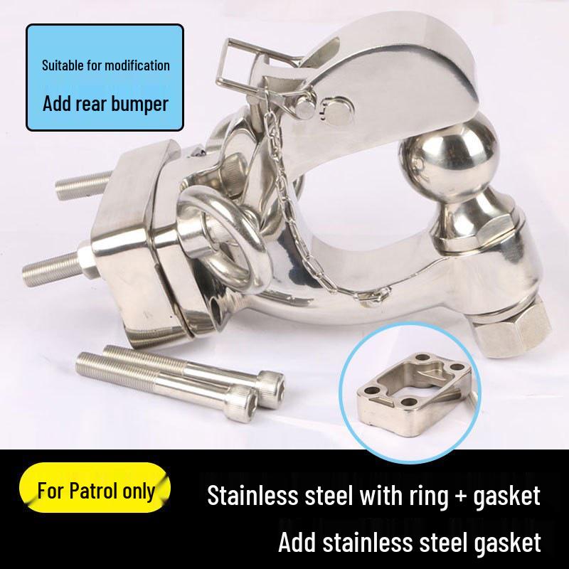 Nissan Patrol Y62 Trailer Hitch & Y61 Stainless Steel Quick Release Towing Hook