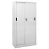 Vidaxl Office Cabinet With Sliding Doors, Light Gray, 90X40X180 Cm