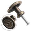 Elegant Drawer Handles Black Handles Modern Antique Knobs Set Of 4pcs Diameter: Approx. 24mm Elegant Design Hard Zinc Alloy