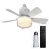 Three Wind Speed Electric Ceiling Fan Light E27 Socket Fan Lamp Living Room Bedroom Dimmable RGB Lighting Ceiling Fan