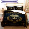 3pcs Argentina Football Pattern Bedding Set Duvet Cover Set Includes Duvet Cover &pillowcases,perfect All Season Bedroom Decoration&gift