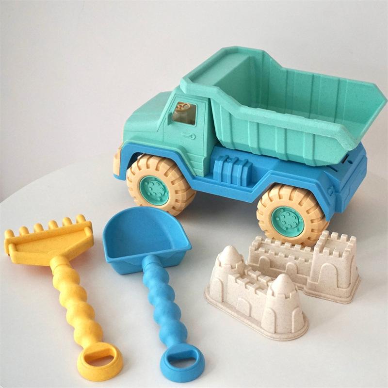 Kids Beach Sand Toys Set Travel Beach Toy Sand Castle Building Kit for Boys and Girls Large Sand Shovel Outdoor Party Gift