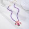 Bohemian Layered Summer Beach Necklace Acrylic Colorful Beads Fish Starfish Charms for Daily Dating Wear