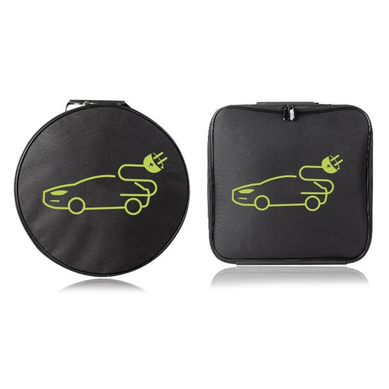 Electric Car Charger Storage Pouch With Shockproof Layer And Zipper Closure Electric Car Charger Organizer