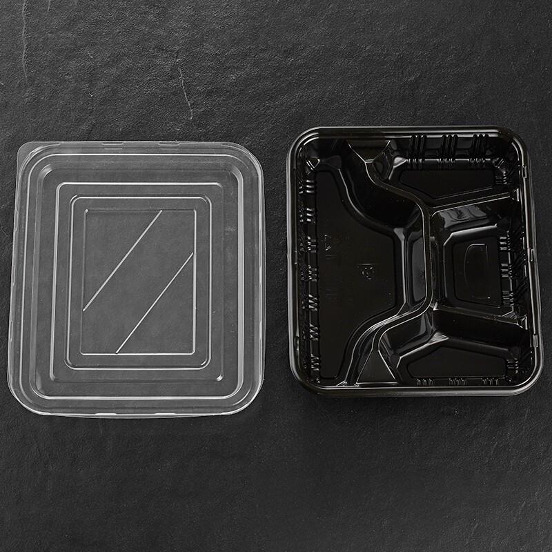 Disposable 4-Compartment Plastic Takeout Food Containers