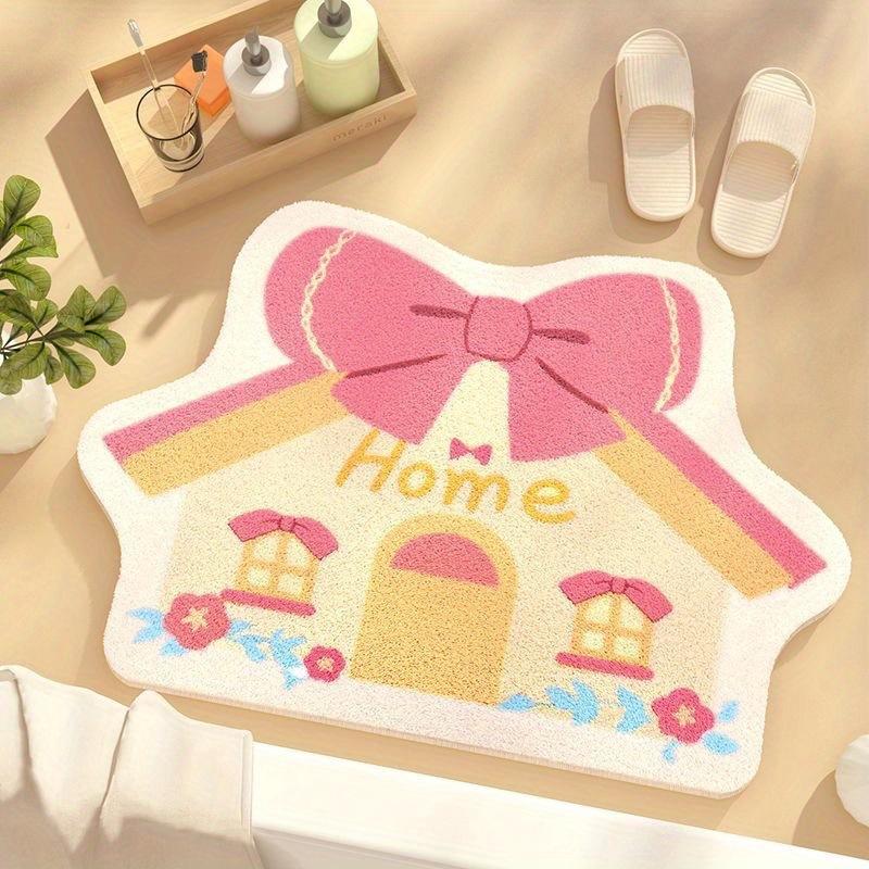 Cute Cat Carpet Bathroom Toilet Floor Mat Entrance Door Anti Slip Floor Mat
