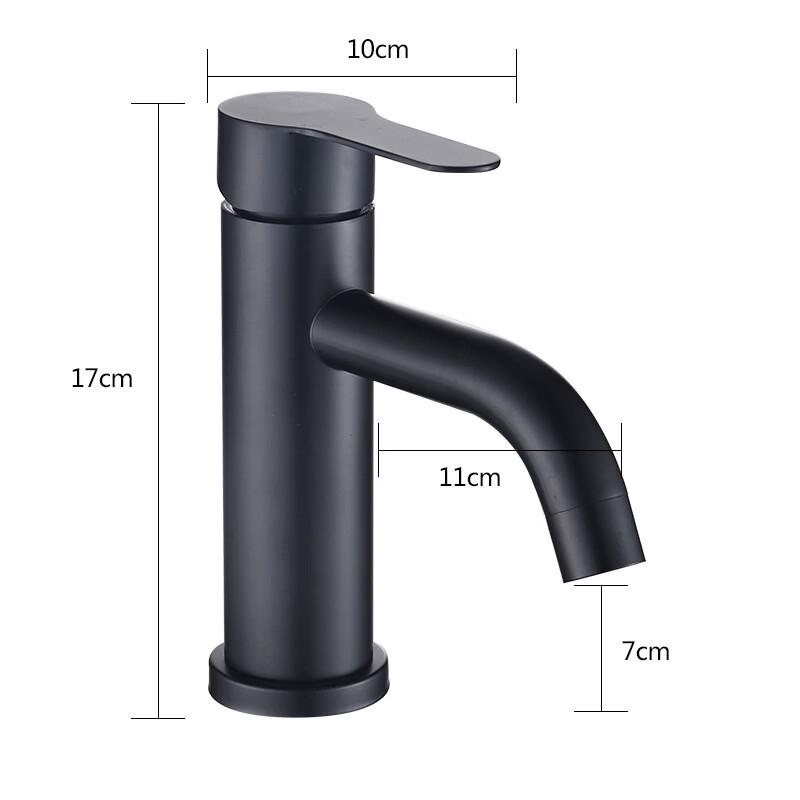 

TLXT 304 Stainless Steel Black Basin Mixer Faucet