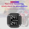 M5 Motocyklový TPMS Bezdrátový Motocyklový Motocyklový Systém Monitorování Tlaku v Pneumatikách s 2 Externími Senzory 5 Metod Alarmu