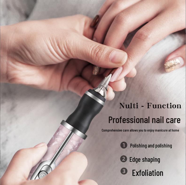 Wireless Electric Nail Grinder: Portable Manicure Tool for Shaping & Removing Nails with Rechargeable Grinding Pen.