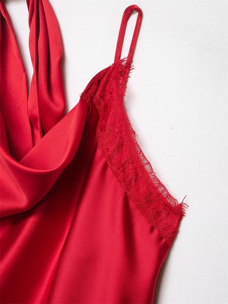European & American Style Patchwork Lace Camisole Top (2026 Collection) for Women