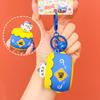 Whimsical Dance Lion Drum Silicone Keychain Playful Cute Accessory For Use Everyday