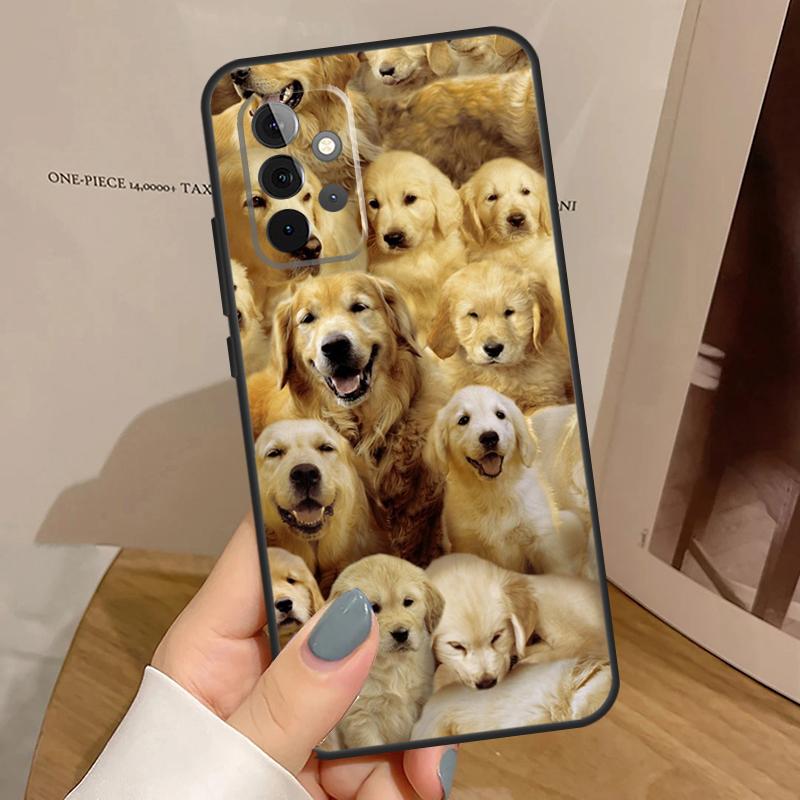 Golden Retriever Dog Case For Samsung Galaxy A15 A16 A17 A26 A36 A56 A55 A35 A52 A32 A12 A53 A33 A13 A14 A34 A54