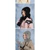 Winter Plush Thick Children's Hat, Scarf Gloves, Three Piece Set, Men's and Women's Outdoor Windproof Ear Protection, Warm Knitted Hat