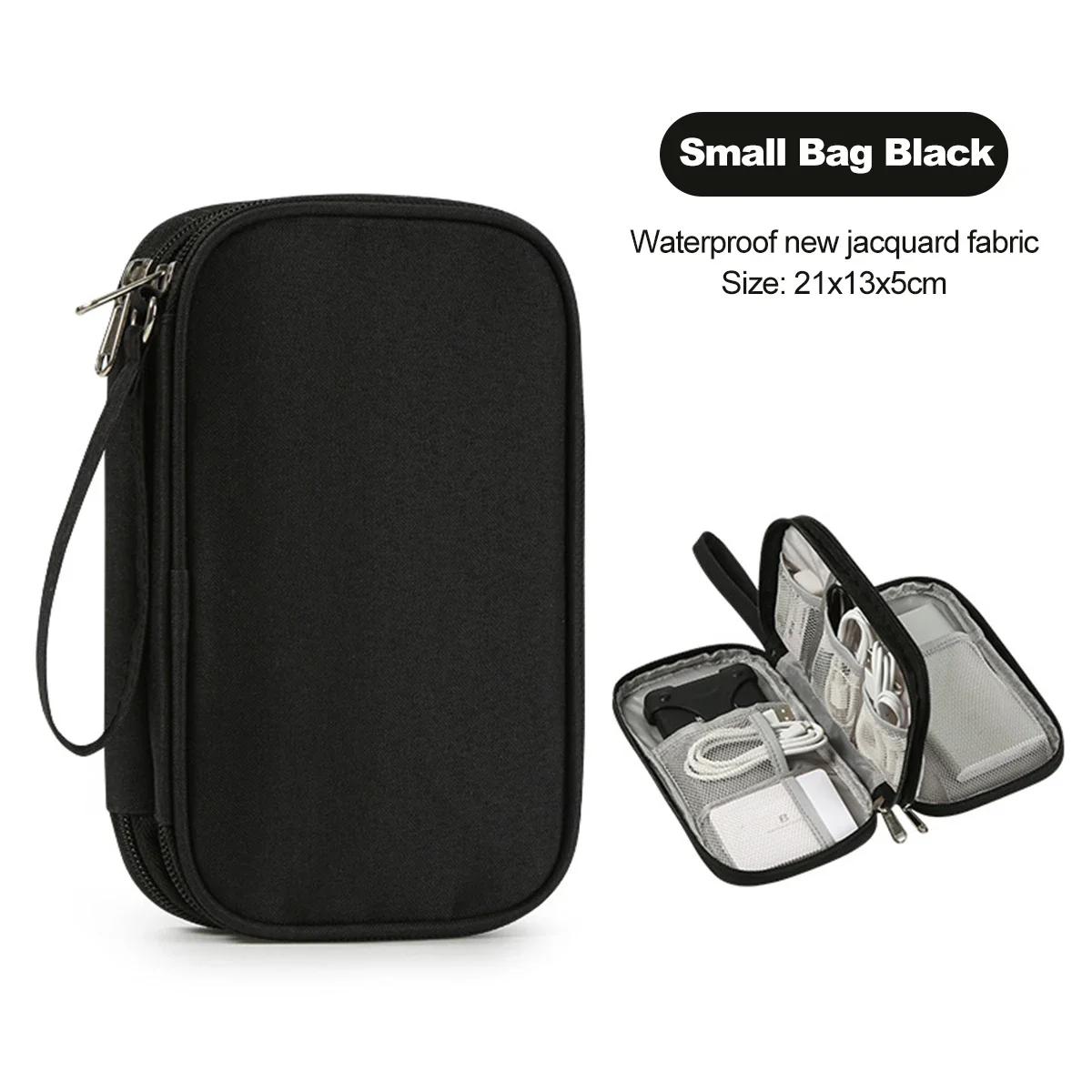 

Portable Electronic Accessories Storage Bag Travel Handbag Accessories Protect Bag Cable Chargring Power Bank Storage Box Bags