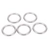 5Pcs 304 Stainless Steel Round O Rings Seamless Multi Purpose Welding Metal O Rings for Marine Boat Equipment Yoga