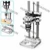 1pc New Woodworking Drilling Stand - Aluminum Profile Vertical Positioning Tool, Mini Desktop Drill Stand for Cordless Drills &