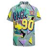 Classic 3d Print Hawaiian Shirt For Men Funky Retro Graphics Party Shirt Short Sleeve Button Up Shirt Street Y2k Clothing