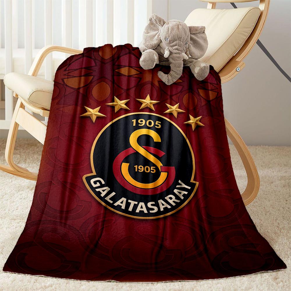 Galatasaray 144 Blanket Ultra-Soft Great for Livingroom Picnics Bedding for All Occasions Playful Design Perfect Gift for Relatives and Friends