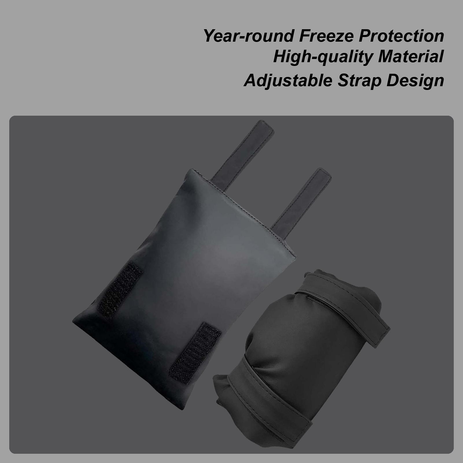 Winter Faucet Covers Outdoor 2 Pieces Faucet Insulation Cover Reusable Spigot Insulated Protector For Winter Outdoor Home Garden China Mainland