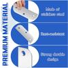 AT21-Hinge Filler Plates Door Hinge Filler Plates Door Edge Filler Plates Door Hinge Shims Silver