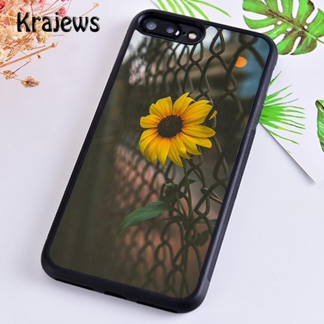 Krajews Peony Sunflowe Rose Daisy Plants Flower Phone Case For iPhone 17 Air 16 15 14 Plus 11 12 13 Pro Max Coque Fundas