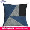 Dark Blue Geometric Pattern Auto Supplies Office Living Room Sofa Cushion Pillowcase Home Decor
