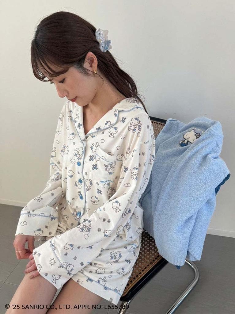 HELLOKITTY Potisk Šortky SHCP251095 SAX Jedna Velikost Šortky [Snidel Home] Celoplošné Dámské