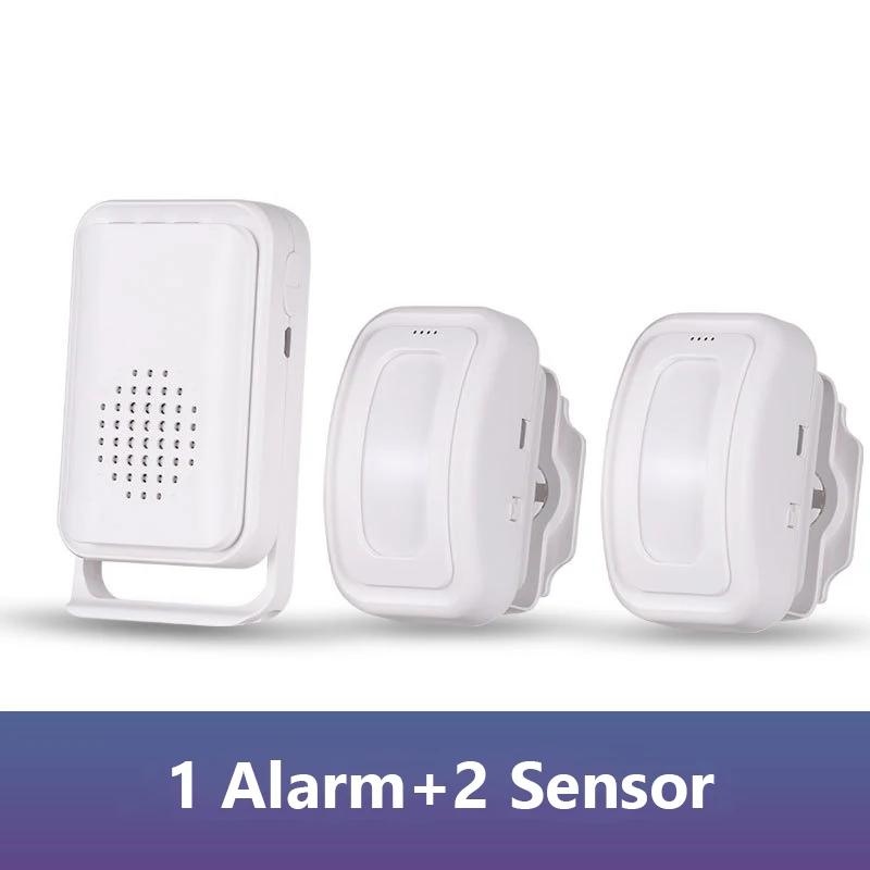 Home Security Wireless Motion Sensor Doorbell 36 Chime Welcome Alarm Entry Doorbel with Infrared Detector Induction Night Light