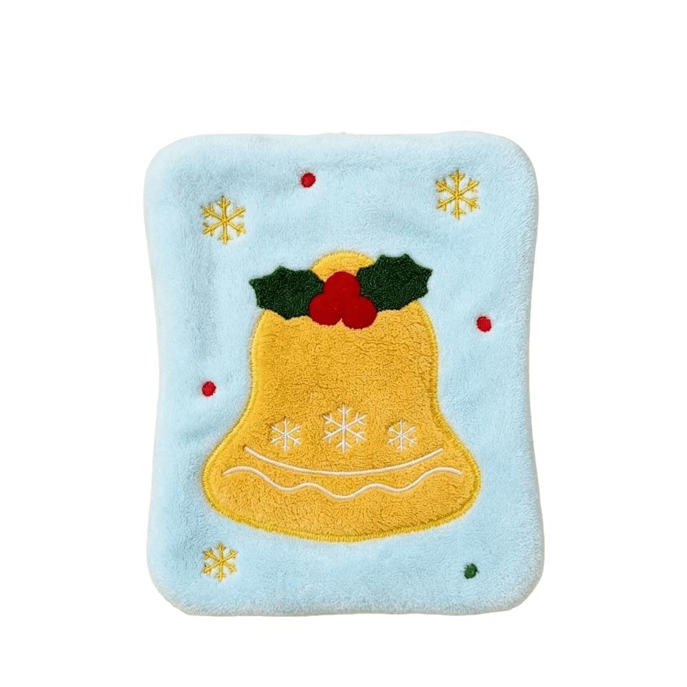 Coral Fleece Santa Claus Hand Towel Water Absorption Cleaning Dishcloths Hanging Wipes Xmas Decor