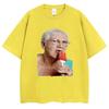 Funny Grandma Licking Red Popsicle Meme T Shirt Cute Granny Ice Cream Humor T Shirts Casual Cotton Oneck Tees Unisex