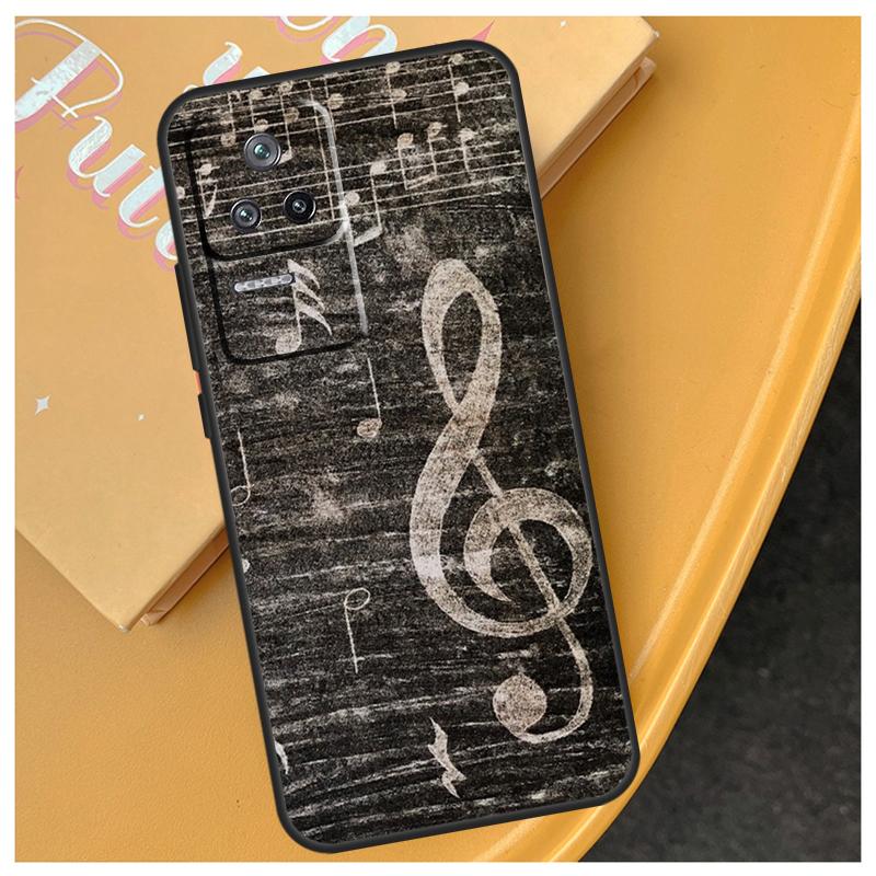 Music Score Musical Notes Case For Xiaomi 15 Ultra 11T 12T 13T 14T 13 14 Pro POCO X7 Pro F5 F6 M6 X3 X5 X6 Pro Cover