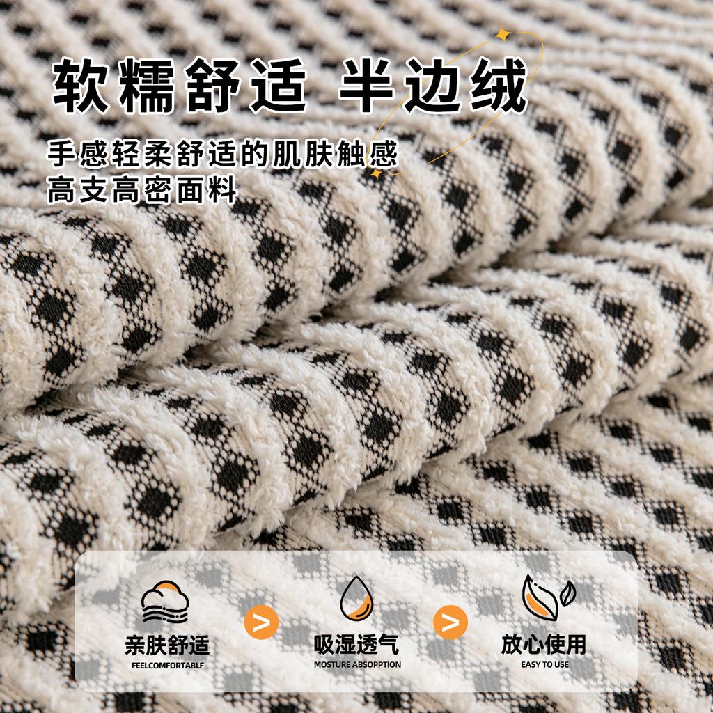 2026 New Half-edge Velvet Sofa Cushion, Universal In All Seasons, Modern Simplicity, Advanced Sense, Non-slip Sofa Cover Cloth Pad Wholesale