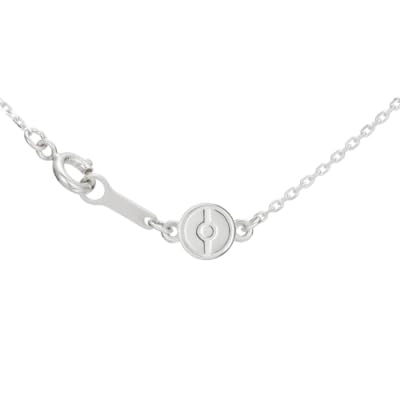 U-Treasure Official Pokémon Leafeon & Poké Ball Necklace, Silver, Gift for Men and Women