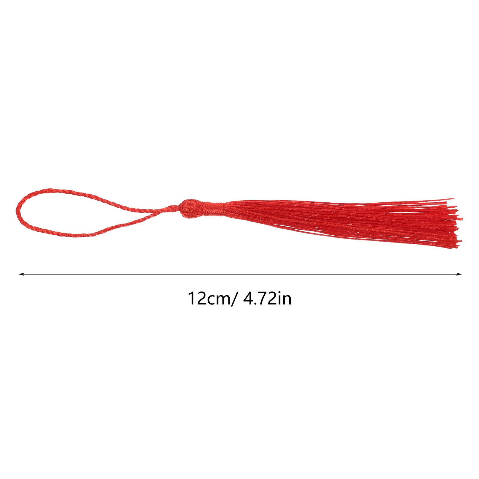 

20 Pieces Flowing Tassels Red DIY Charms for Necklace Earrings Bracelets Home Decor Bag Accessory Craft Projects Supplies червоний
