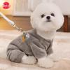 Korean Cute Bear Fleece Coat for Dogs & Cats - Four-Legged, Warm & Thick for Autumn/Winter