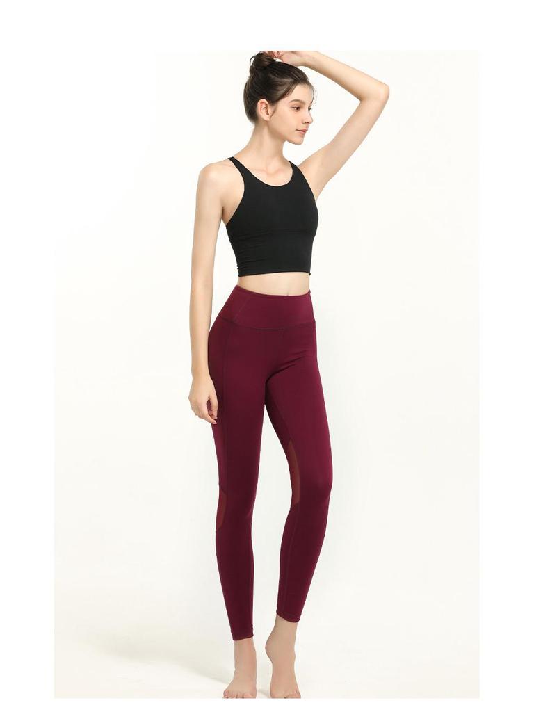 Women's Shockproof Criss-Cross Back Sports Bra – Dry, Refreshing, Push-Up Design for Outdoor Yoga