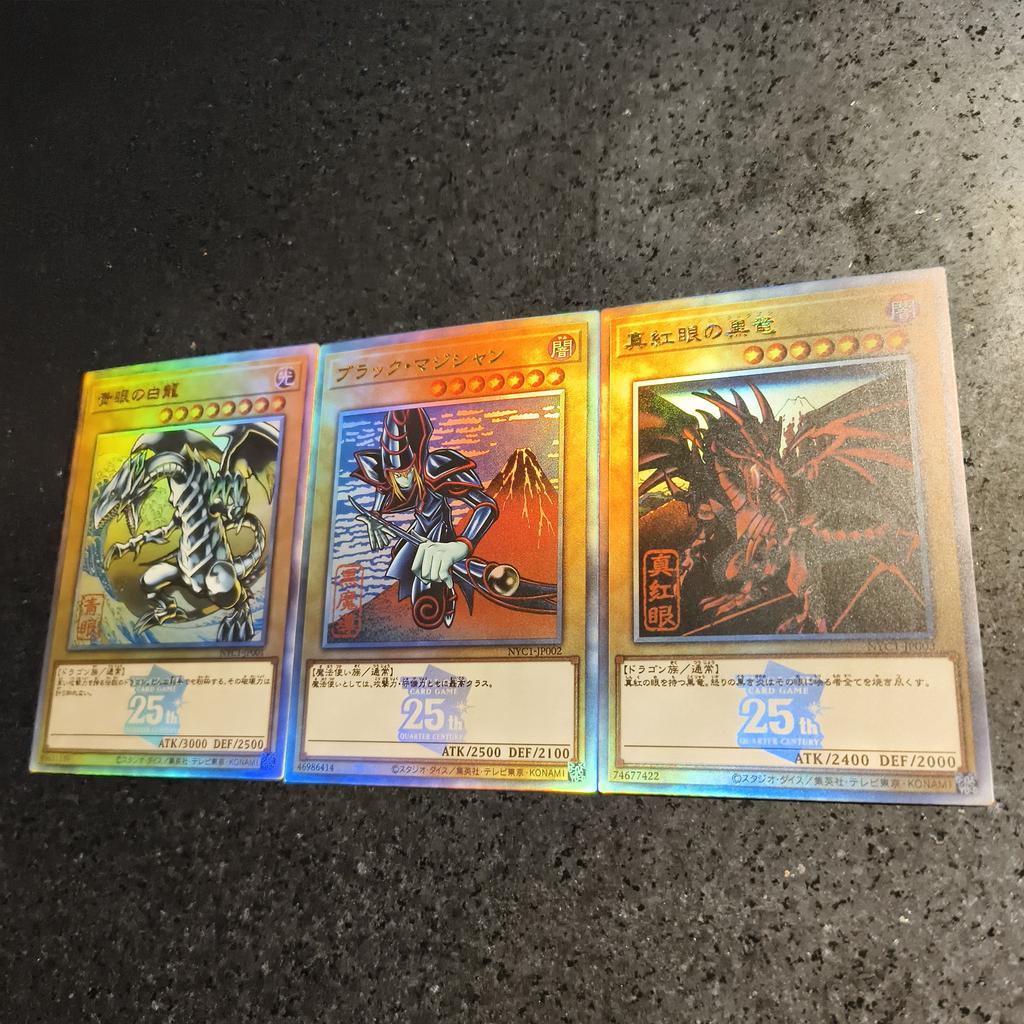 3Pcs/set Yu-Gi-Oh! Diy Self Control Collect Signature Trading Flash Card Anime Cartoon Original Series Gift