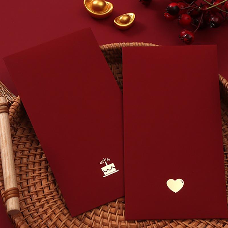 6Pcs/Pack Chinese Red Envelope New Year Spring Festival Children Lucky Money Envelopes Red Packet Gift Envelope Red Bag