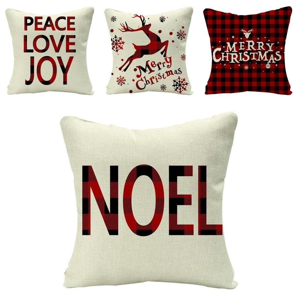 Elegant Single Side Printed Christmas Cushion Cover With Fadeless Bright Colors