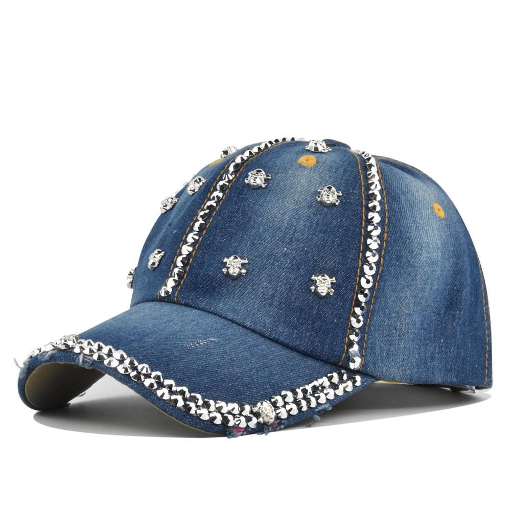 Hat Glitter Cowboy Decoration Baseball Hat Cotton Material Fashionable Cool And