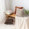 50cm Cushion Cover Japanese Style Bamboo Textured Throw Pillow Case Solid Color Jacquard Sofa Pillowcase Living Room