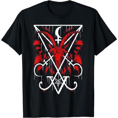 AspeAr Baphomet Satanisch Dunkle Kunst Böse 666 Gotisch Goth T-Shirt