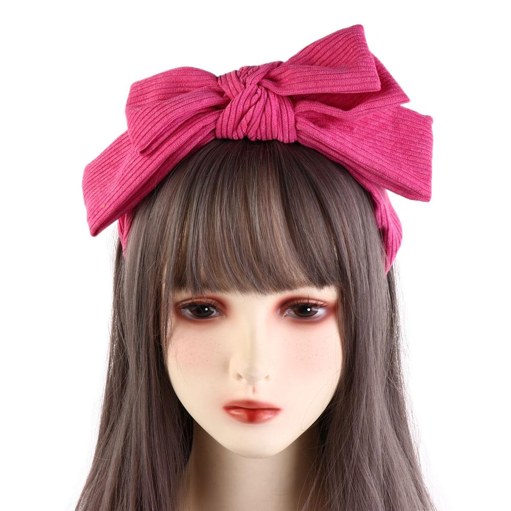 Large Bowtie Headband Wide Wash Face Hairband Elegant Bowtie Hair Hoop  Makeup