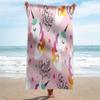 Microfiber Unicorn Beach Towel Cute Animal Bath Towel Absorbent Towels for Pool Swim Bathroom Sport Girl Quick Dry Beach Blanket