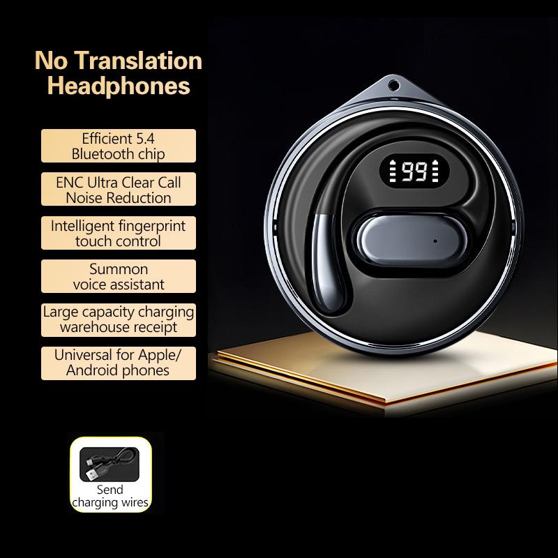 

144 Languages Translator Headphones Ai Real Time Bluetooth Earbuds Hanging Wireless Headphone For Travel Business Sports Headset