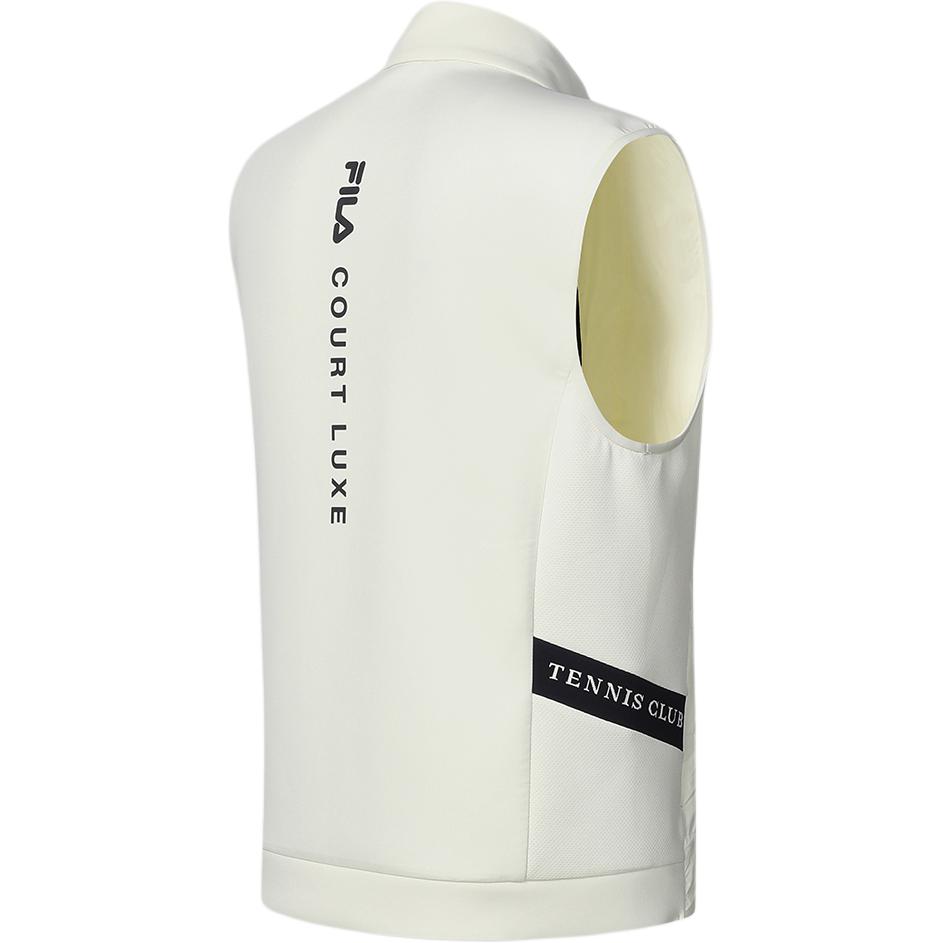 New FILA Down Vest Men's Ivory A11M413903F-IV