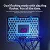 Compacts Indoor Basketball Hoops Remote LED Light Electronic Scoreboard For Bedroom Office Wall Mount Space Saving